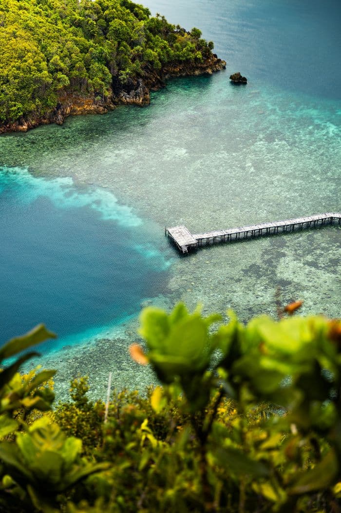 Raja Ampat, Waigeo Pier from Viewpoint