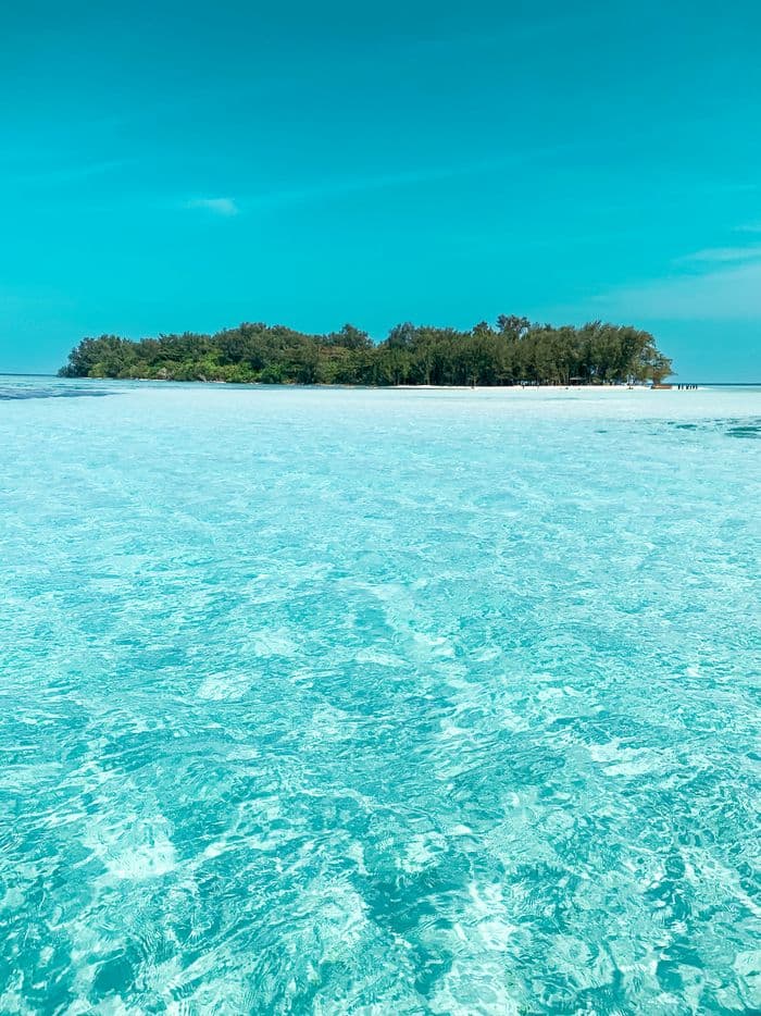 Kri Beach View from the Ocean, Raja Ampat