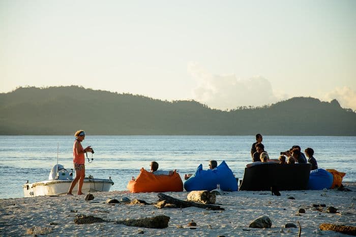 Beach Evening, MV Ambai